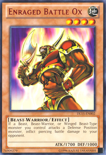 Enraged Battle Ox (Red) [DL15-EN002] Rare | Card Merchant Takapuna