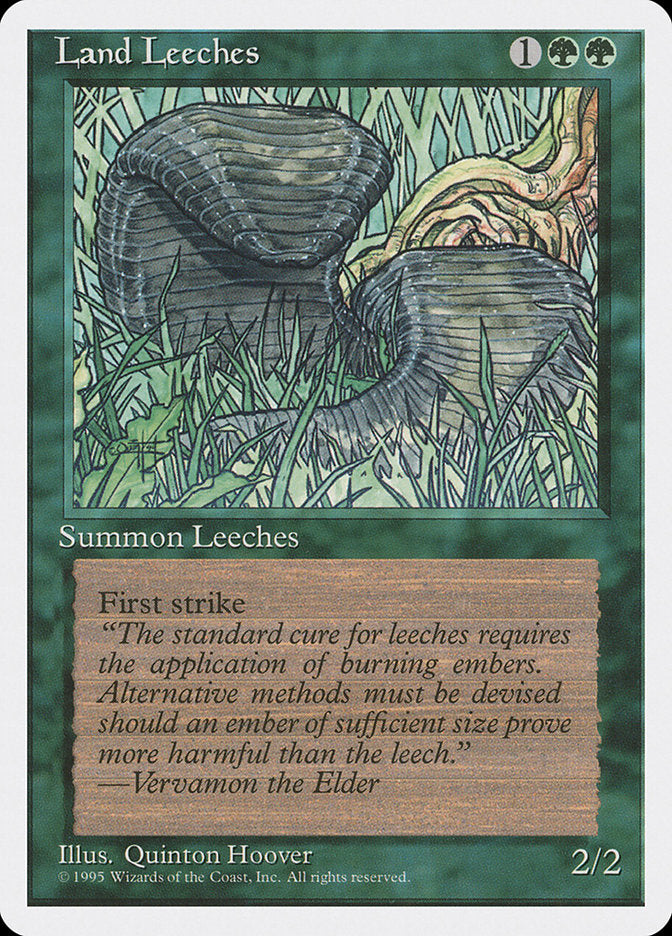 Land Leeches [Fourth Edition] | Card Merchant Takapuna