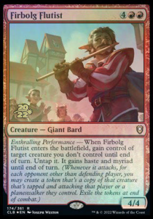 Firbolg Flutist [Commander Legends: Battle for Baldur's Gate Prerelease Promos] | Card Merchant Takapuna