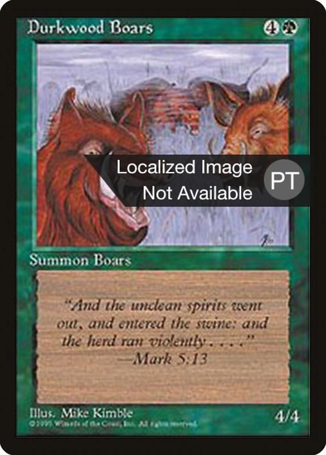 Durkwood Boars [Fourth Edition (Foreign Black Border)] | Card Merchant Takapuna