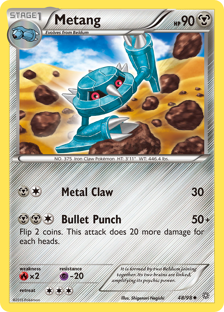 Metang (48/98) [XY: Ancient Origins] | Card Merchant Takapuna