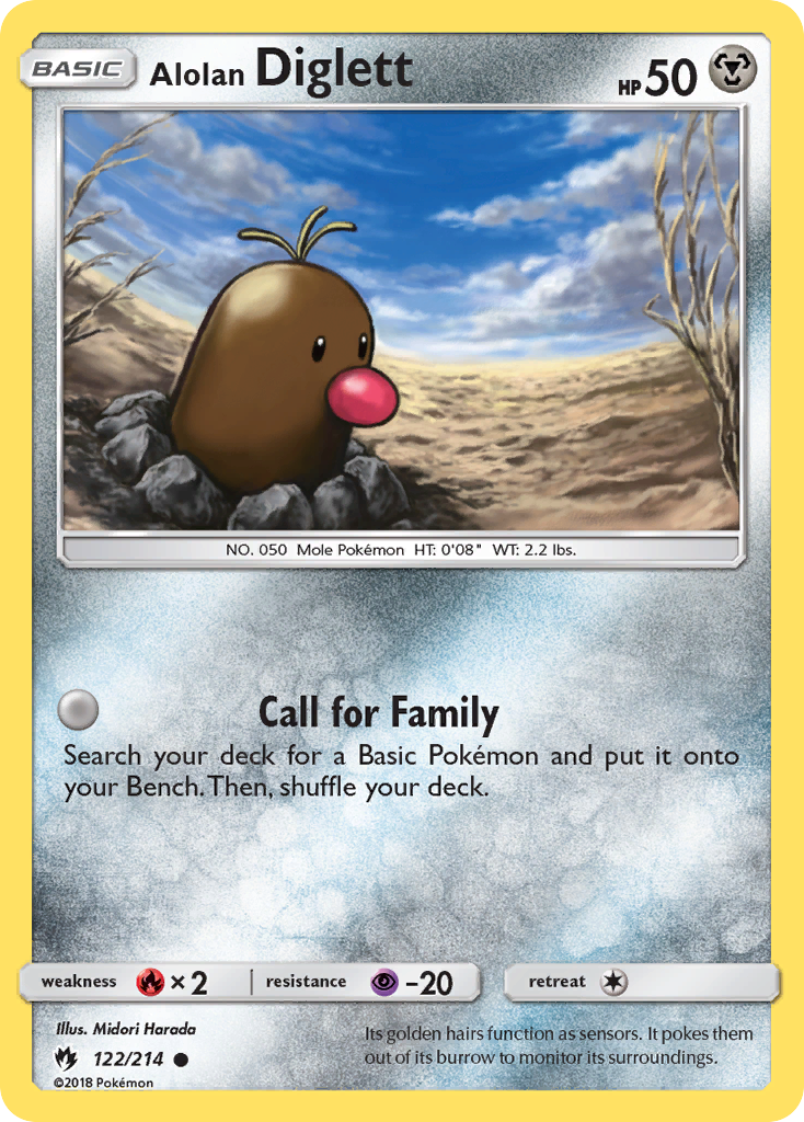 Alolan Diglett (122/214) [Sun & Moon: Lost Thunder] | Card Merchant Takapuna