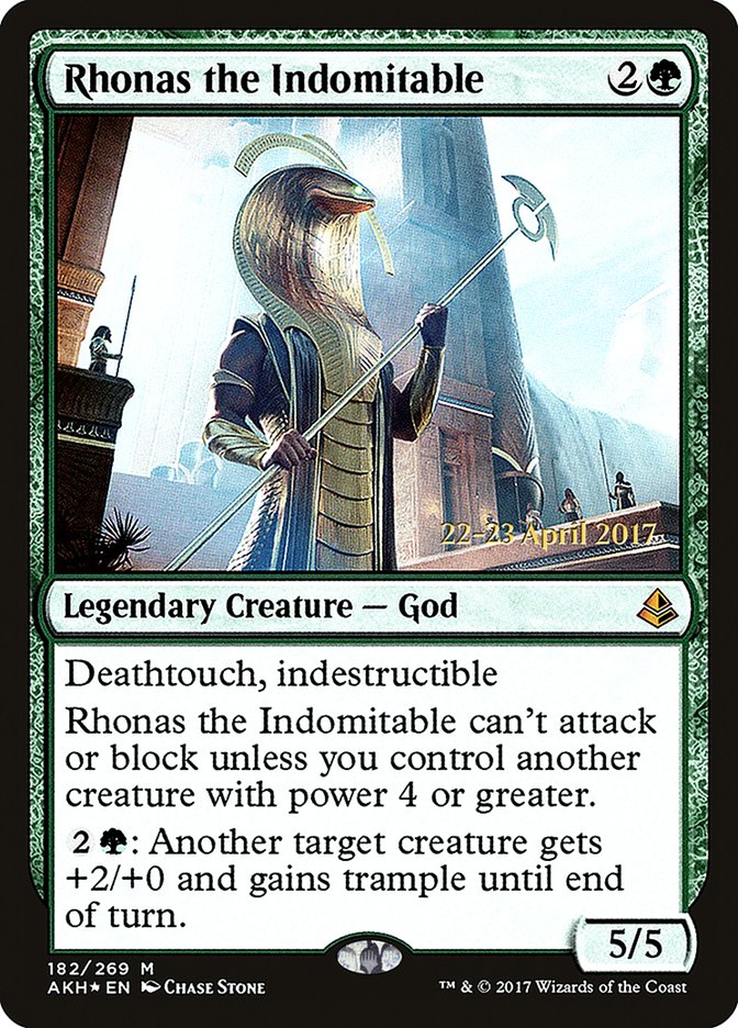 Rhonas the Indomitable [Amonkhet Prerelease Promos] | Card Merchant Takapuna