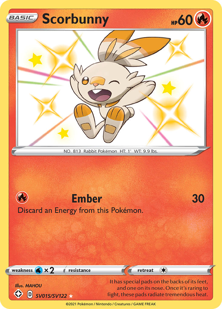 Scorbunny (SV015/SV122) [Sword & Shield: Shining Fates] | Card Merchant Takapuna