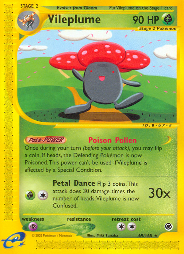 Vileplume (69/165) [Expedition: Base Set] | Card Merchant Takapuna