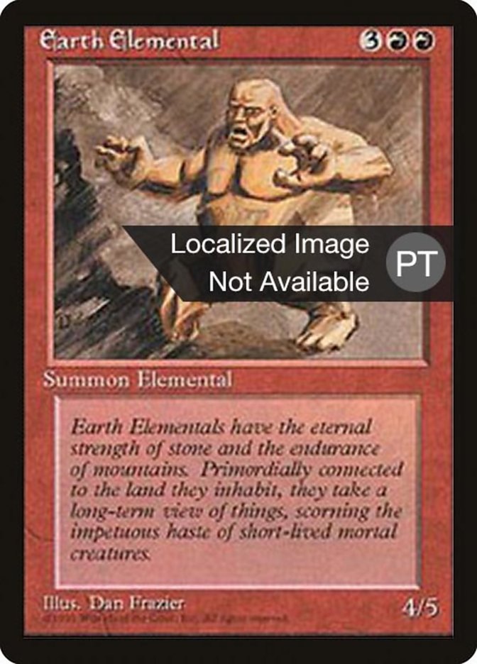 Earth Elemental [Fourth Edition (Foreign Black Border)] | Card Merchant Takapuna