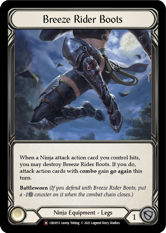 Breeze Rider Boots [U-CRU053] (Crucible of War Unlimited)  Unlimited Normal | Card Merchant Takapuna