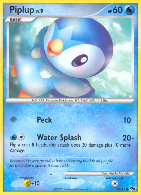 Piplup (15/17) [POP Series 6] | Card Merchant Takapuna