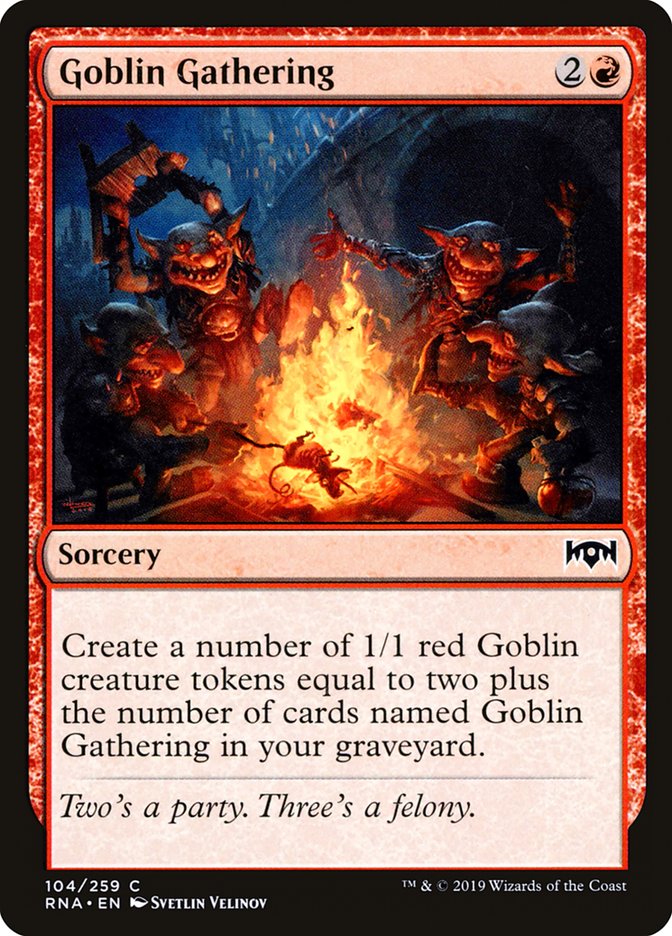 Goblin Gathering [Ravnica Allegiance] | Card Merchant Takapuna