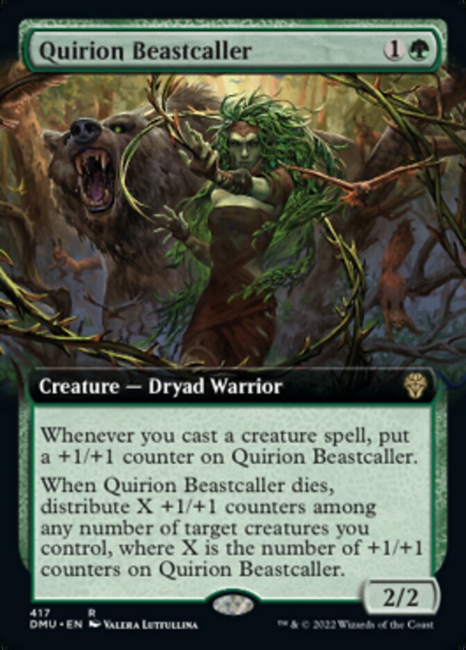 Quirion Beastcaller (Extended Art) [Dominaria United] | Card Merchant Takapuna