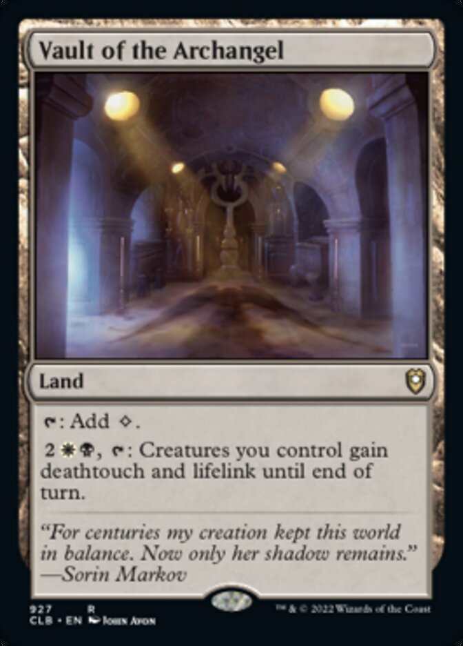 Vault of the Archangel [Commander Legends: Battle for Baldur's Gate] | Card Merchant Takapuna