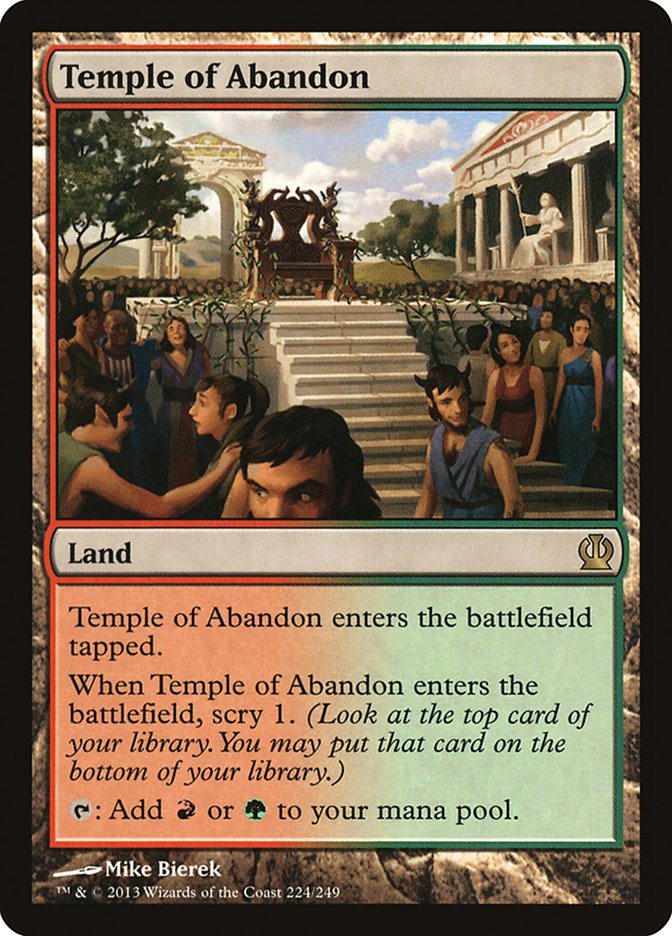 Temple of Abandon [Theros] | Card Merchant Takapuna