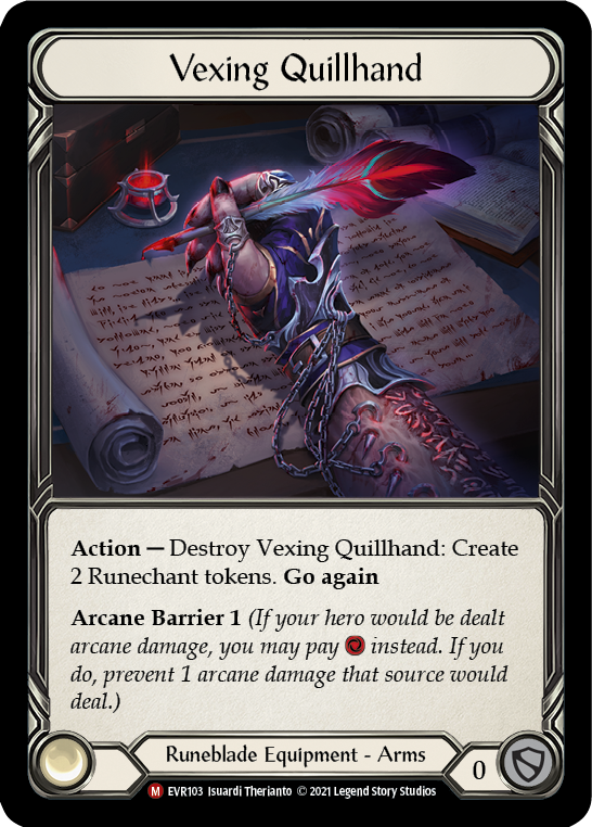 Vexing Quillhand [EVR103] (Everfest)  1st Edition Normal | Card Merchant Takapuna