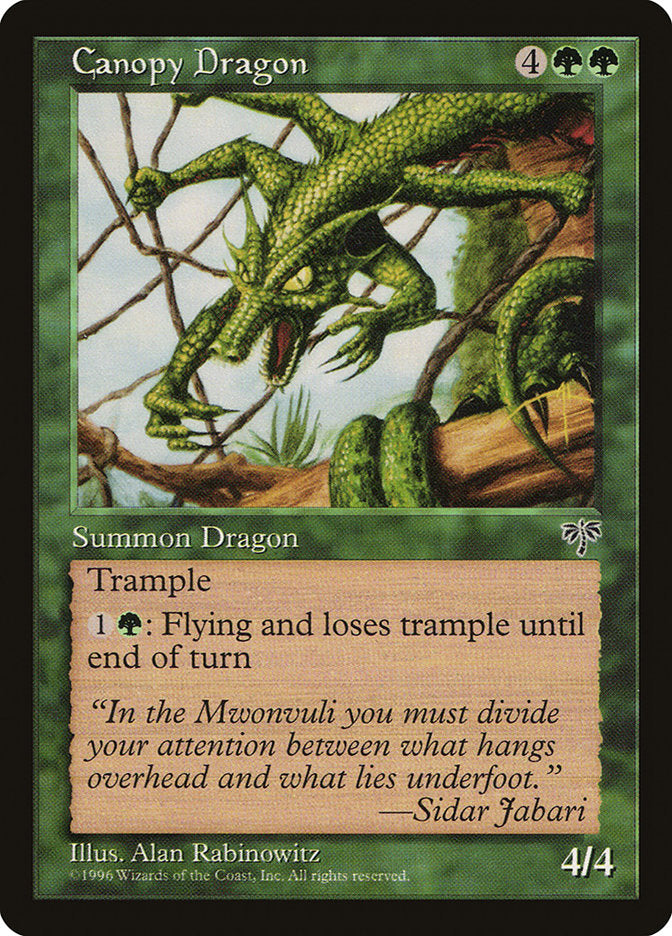 Canopy Dragon [Mirage] | Card Merchant Takapuna