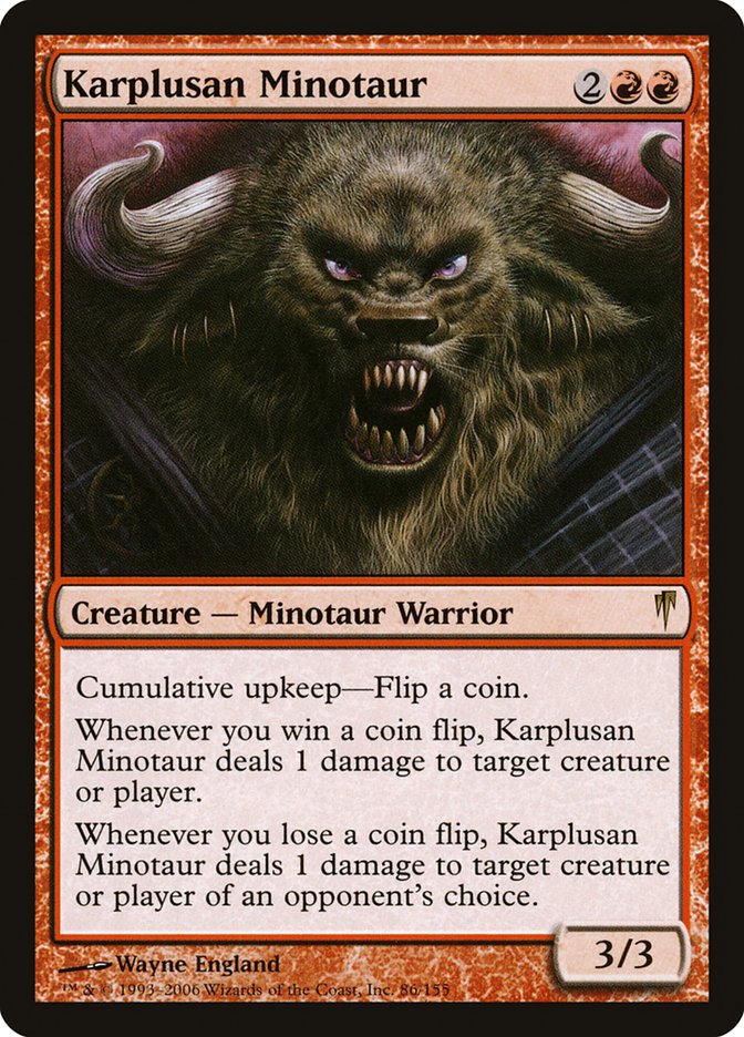 Karplusan Minotaur [Coldsnap] | Card Merchant Takapuna