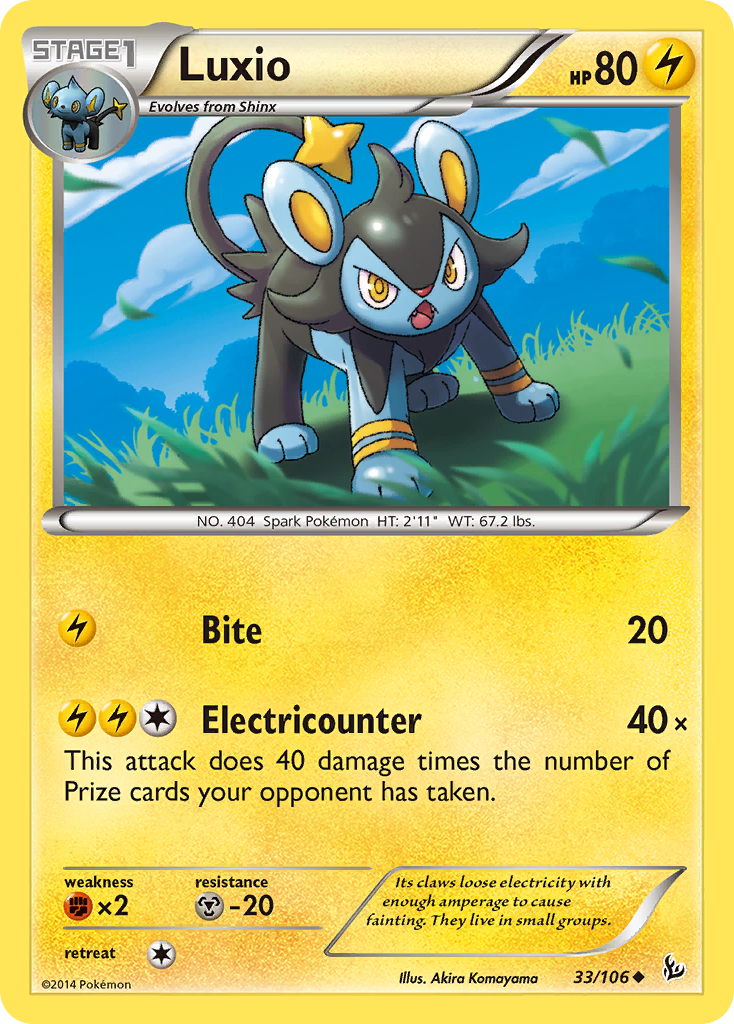 Luxio (33/106) [XY: Flashfire] | Card Merchant Takapuna