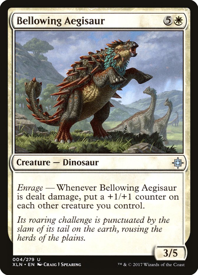 Bellowing Aegisaur [Ixalan] | Card Merchant Takapuna