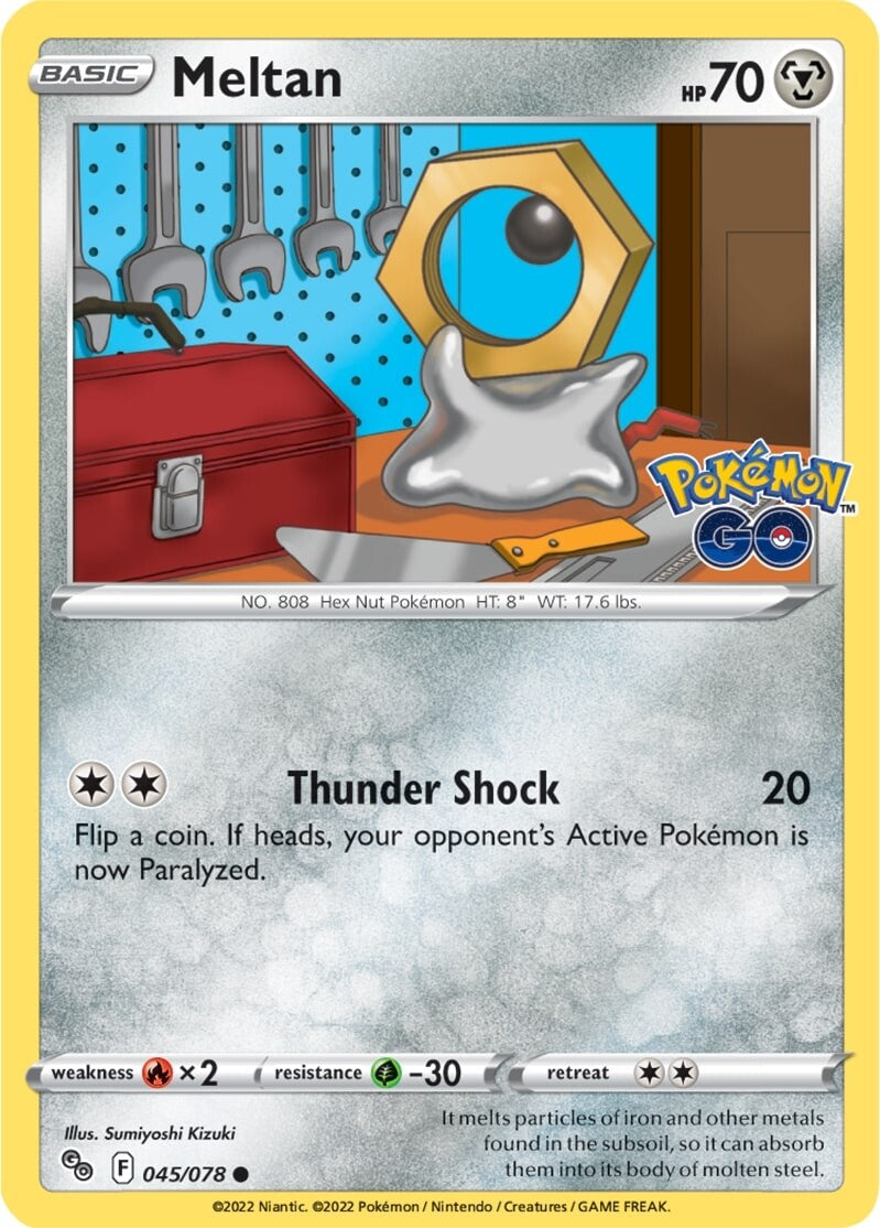 Meltan (045/078) [Pokémon GO] | Card Merchant Takapuna