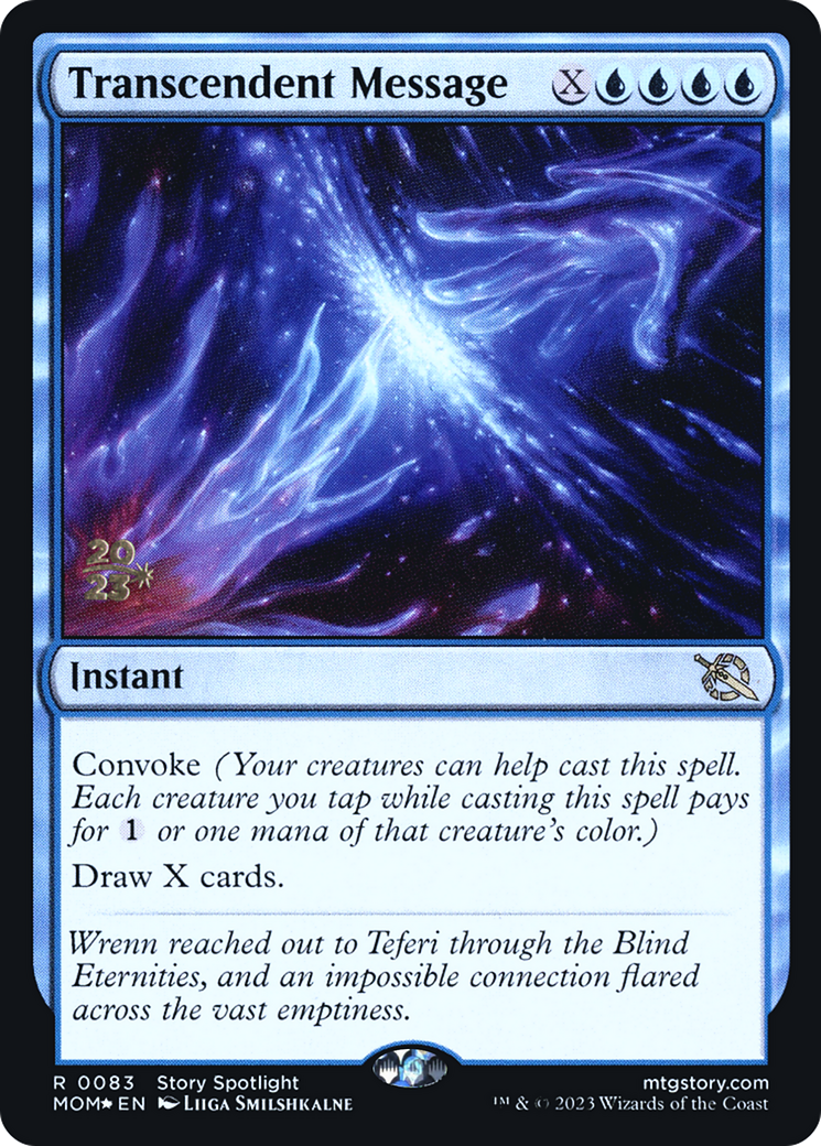 Transcendent Message [March of the Machine Prerelease Promos] | Card Merchant Takapuna