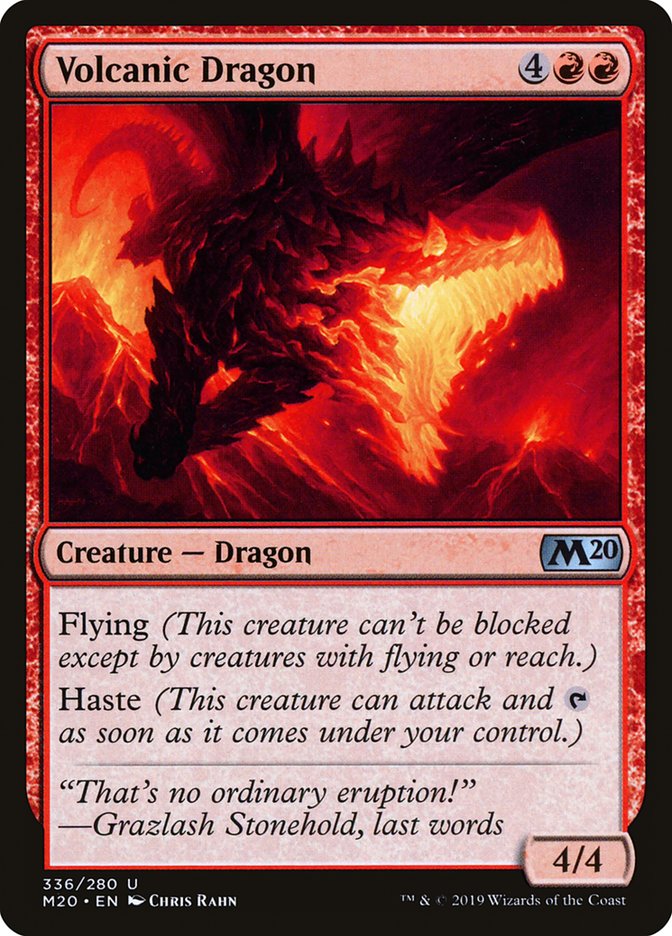 Volcanic Dragon [Core Set 2020] | Card Merchant Takapuna