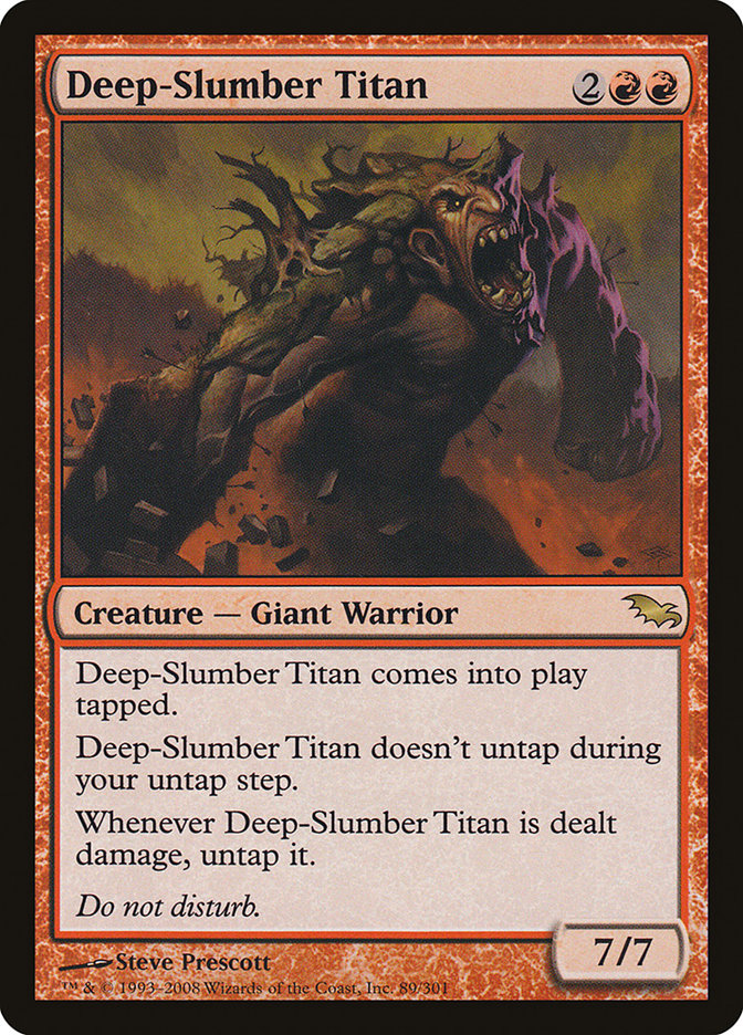 Deep-Slumber Titan [Shadowmoor] | Card Merchant Takapuna