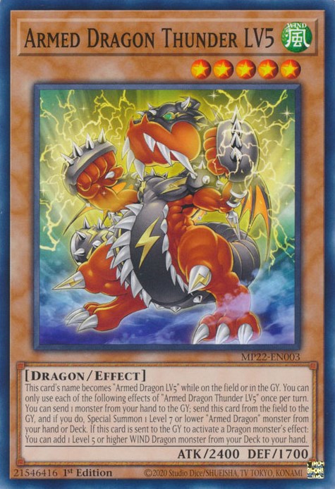 Armed Dragon Thunder LV5 [MP22-EN003] Common | Card Merchant Takapuna