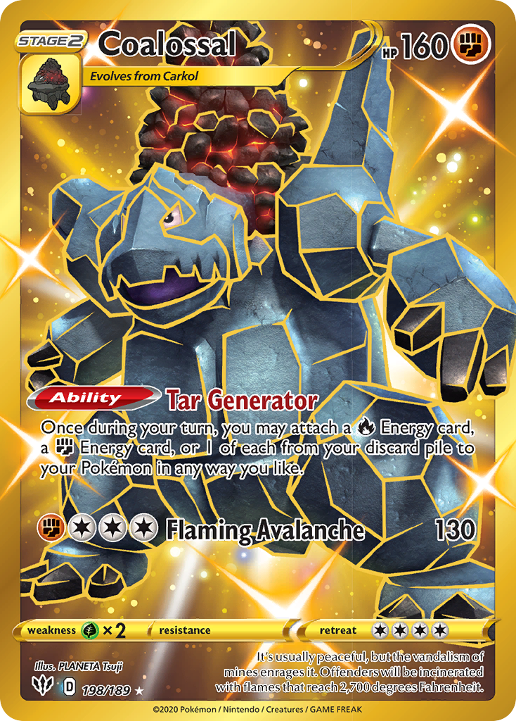 Coalossal (198/189) [Sword & Shield: Darkness Ablaze] | Card Merchant Takapuna