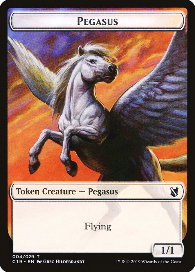 Pegasus Token [Commander 2019 Tokens] | Card Merchant Takapuna