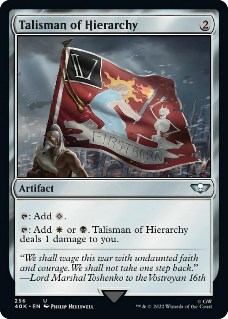 Talisman of Hierarchy (Surge Foil) [Warhammer 40,000] | Card Merchant Takapuna