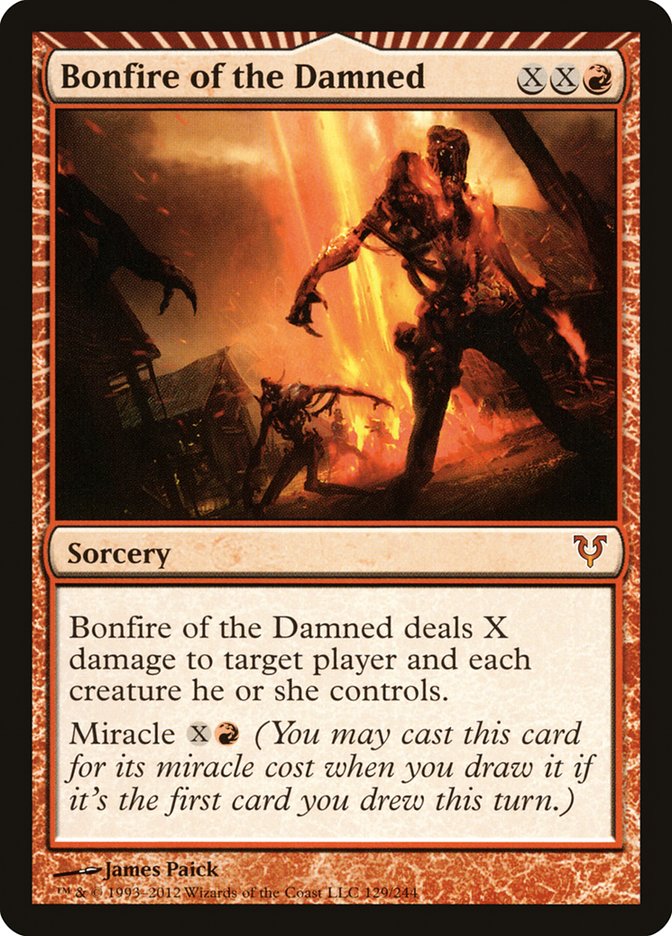 Bonfire of the Damned [Avacyn Restored] | Card Merchant Takapuna