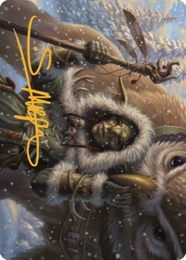 Owlbear Shepherd Art Card (Gold-Stamped Signature) [Commander Legends: Battle for Baldur's Gate Art Series] | Card Merchant Takapuna