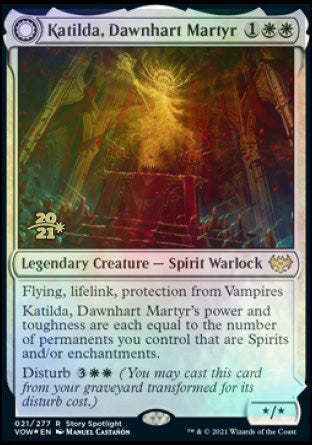 Katilda, Dawnhart Martyr // Katilda's Rising Dawn [Innistrad: Crimson Vow Prerelease Promos] | Card Merchant Takapuna