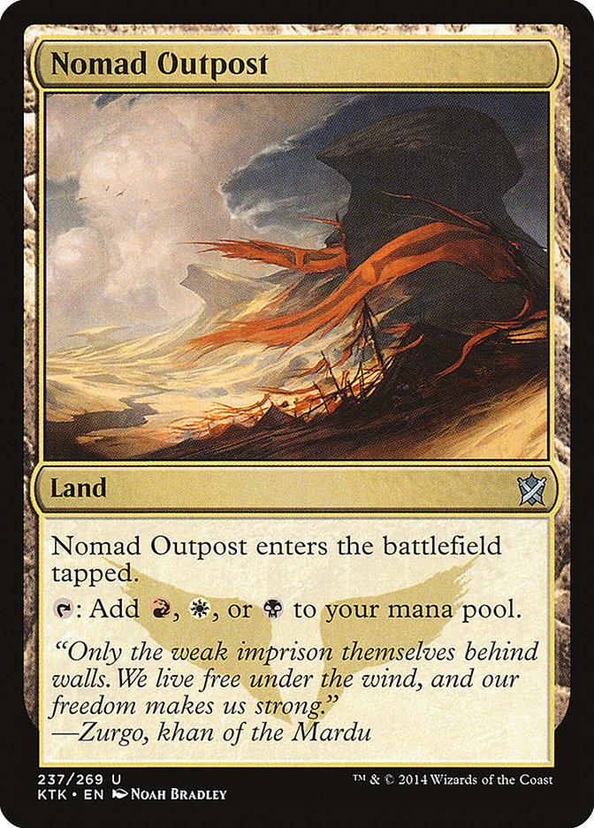 Nomad Outpost [Khans of Tarkir] | Card Merchant Takapuna