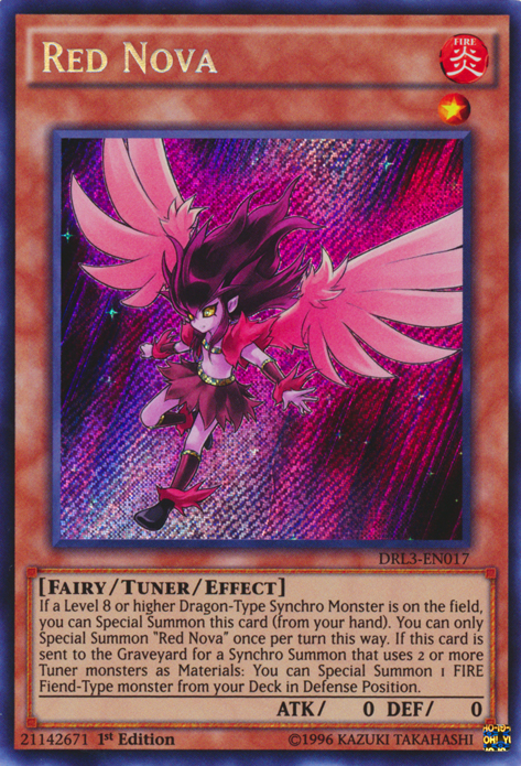 Red Nova [DRL3-EN017] Secret Rare | Card Merchant Takapuna