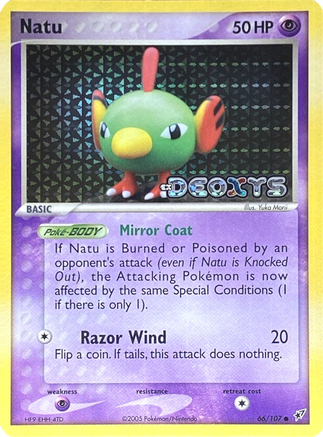 Natu (66/107) (Stamped) [EX: Deoxys] | Card Merchant Takapuna