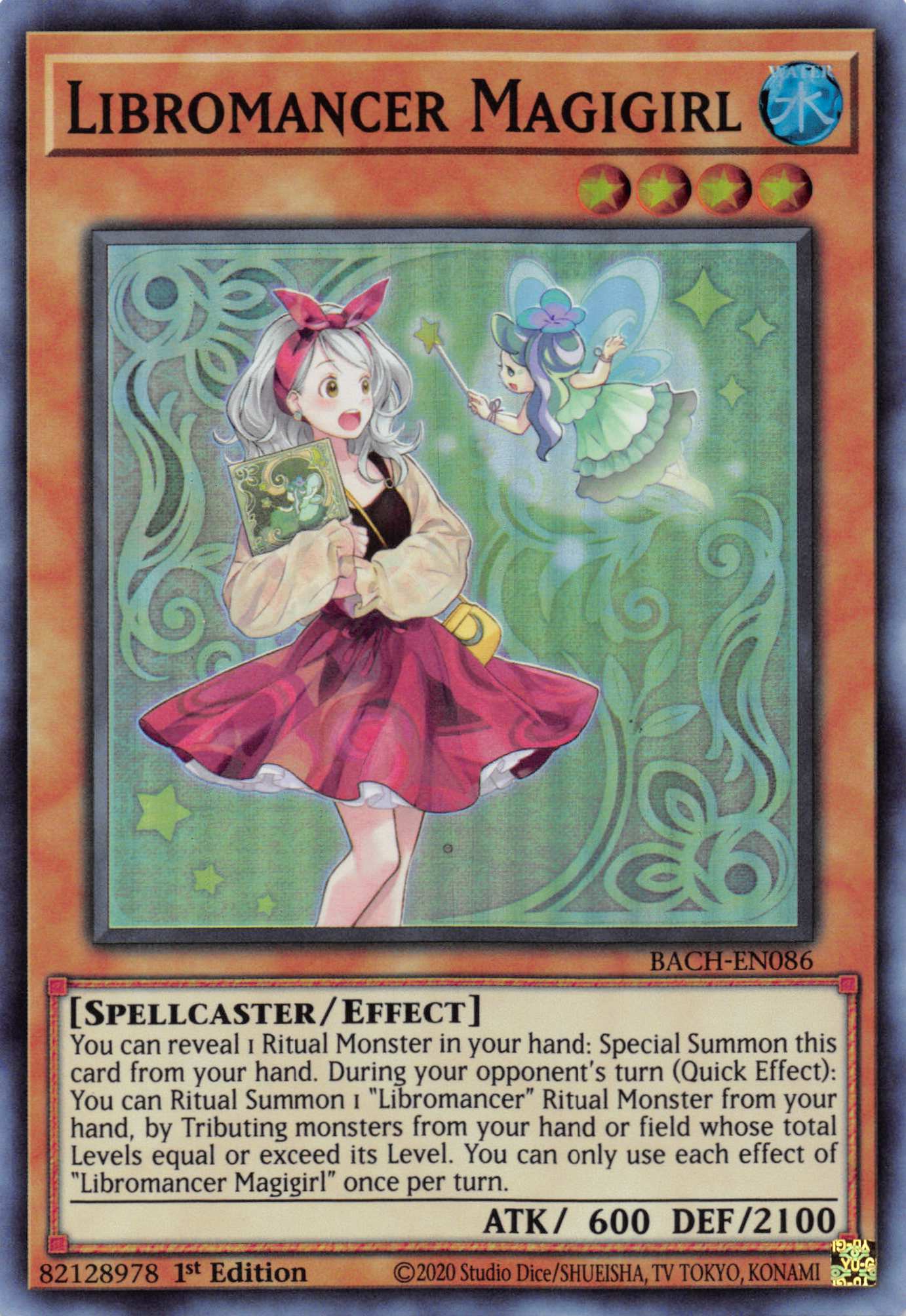 Libromancer Magigirl [BACH-EN086] Super Rare | Card Merchant Takapuna