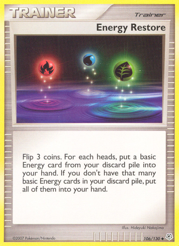 Energy Restore (106/130) [Diamond & Pearl: Base Set] | Card Merchant Takapuna