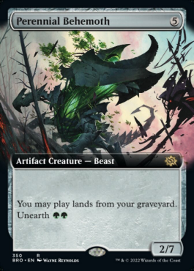 Perennial Behemoth (Extended Art) [The Brothers' War] | Card Merchant Takapuna