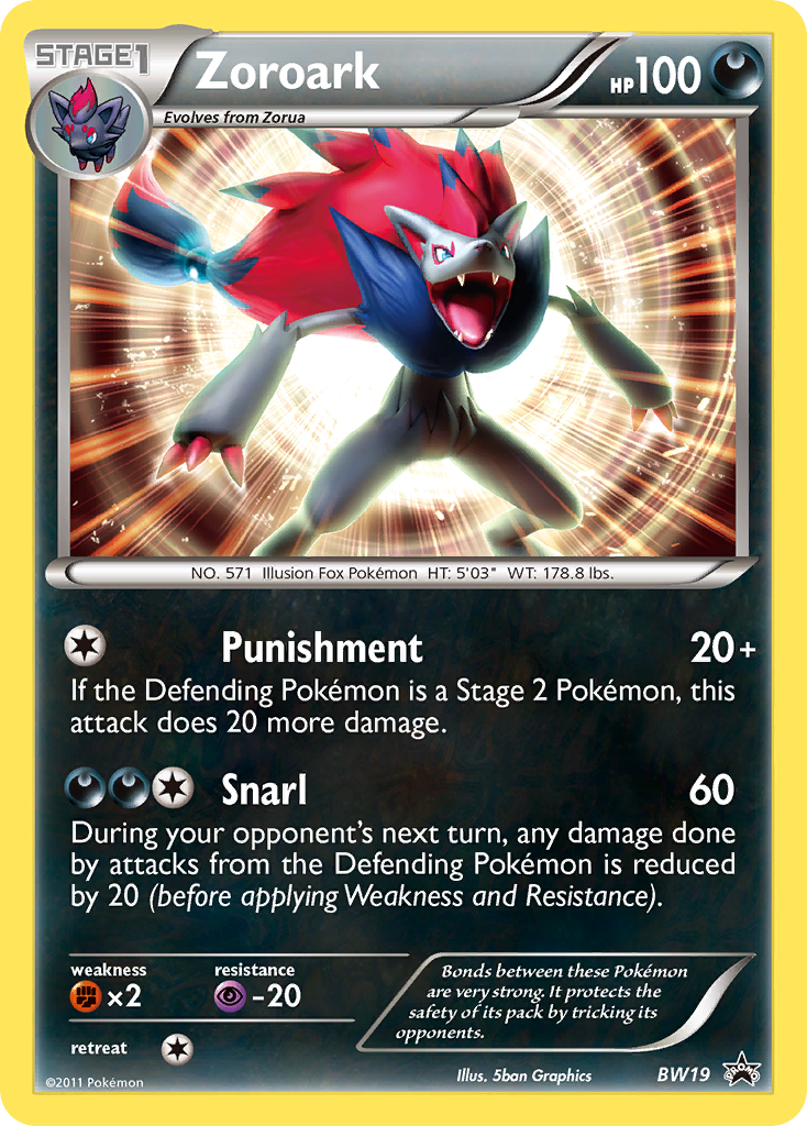 Zoroark (BW19) [Black & White: Black Star Promos] | Card Merchant Takapuna