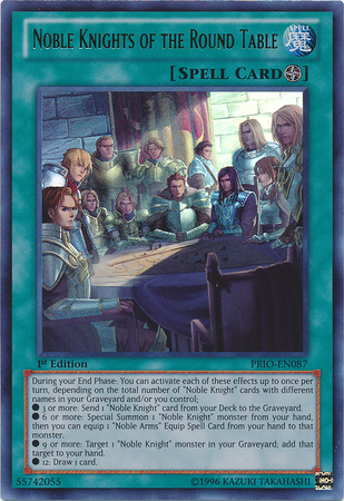 Noble Knights of the Round Table [PRIO-EN087] Ultra Rare | Card Merchant Takapuna