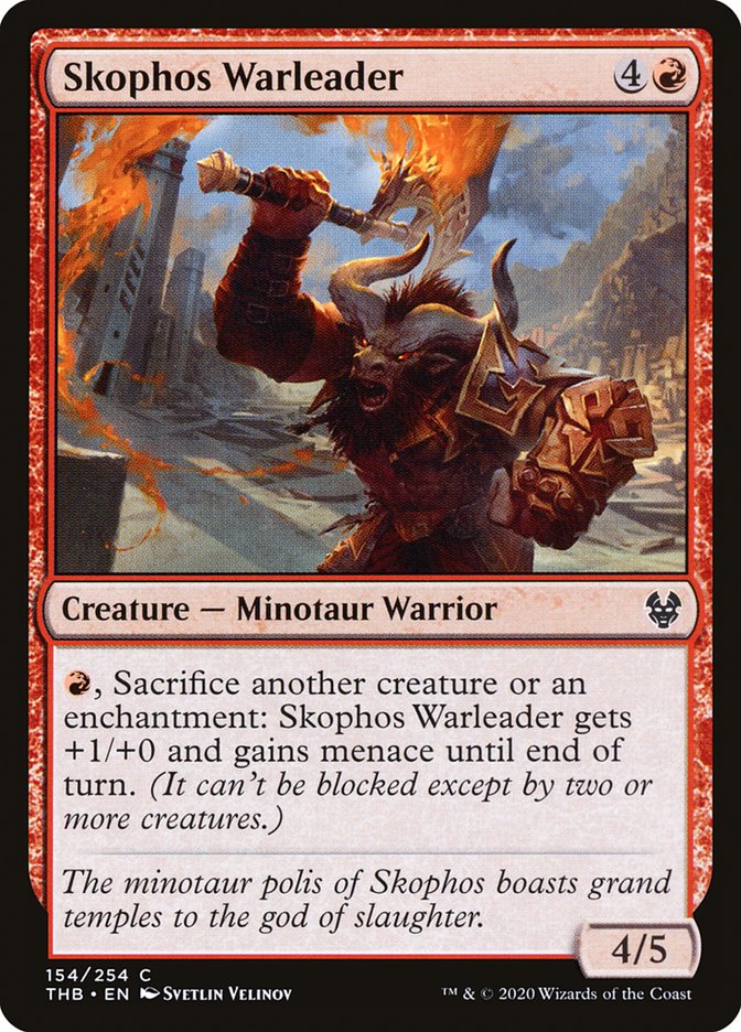 Skophos Warleader [Theros Beyond Death] | Card Merchant Takapuna