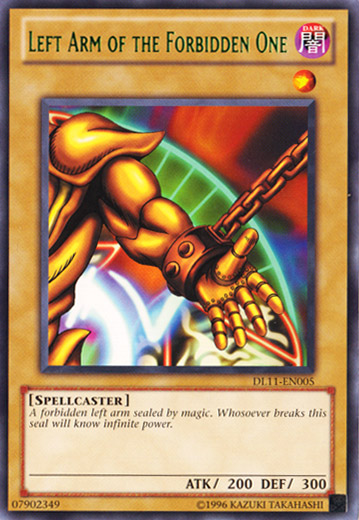 Left Arm of the Forbidden One (Green) [DL11-EN005] Rare | Card Merchant Takapuna