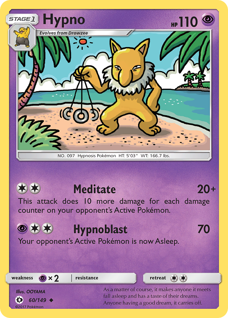 Hypno (60/149) [Sun & Moon: Base Set] | Card Merchant Takapuna