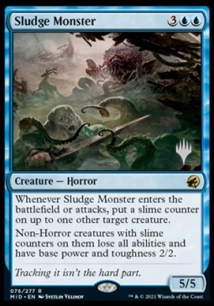 Sludge Monster (Promo Pack) [Innistrad: Midnight Hunt Promos] | Card Merchant Takapuna