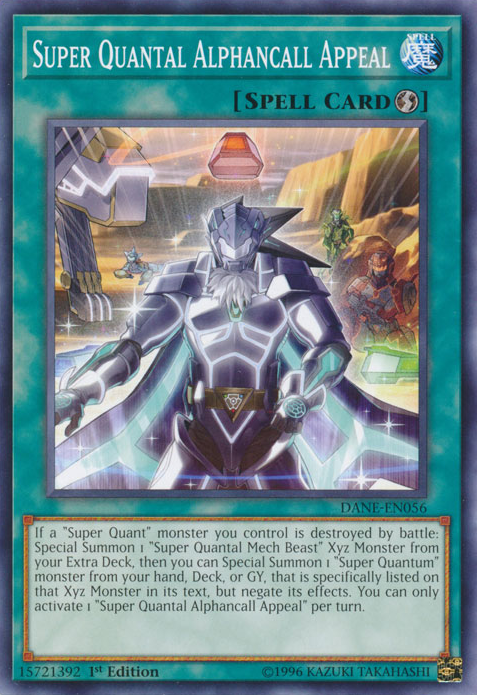 Super Quantal Alphancall Appeal [DANE-EN056] Common | Card Merchant Takapuna