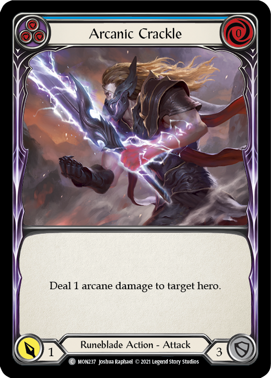 Arcanic Crackle (Blue) [MON237] (Monarch)  1st Edition Normal | Card Merchant Takapuna