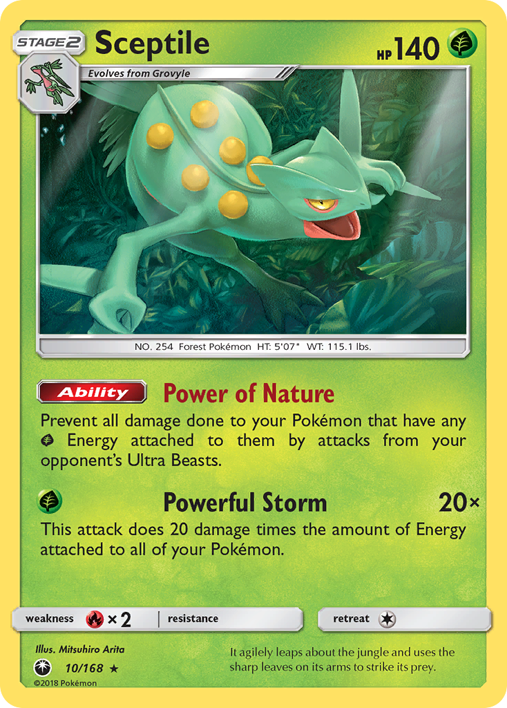 Sceptile (10/168) [Sun & Moon: Celestial Storm] | Card Merchant Takapuna