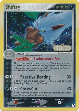 Shiftry (12/92) (Stamped) [EX: Legend Maker] | Card Merchant Takapuna