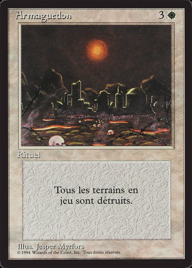 Armageddon [Foreign Black Border] | Card Merchant Takapuna