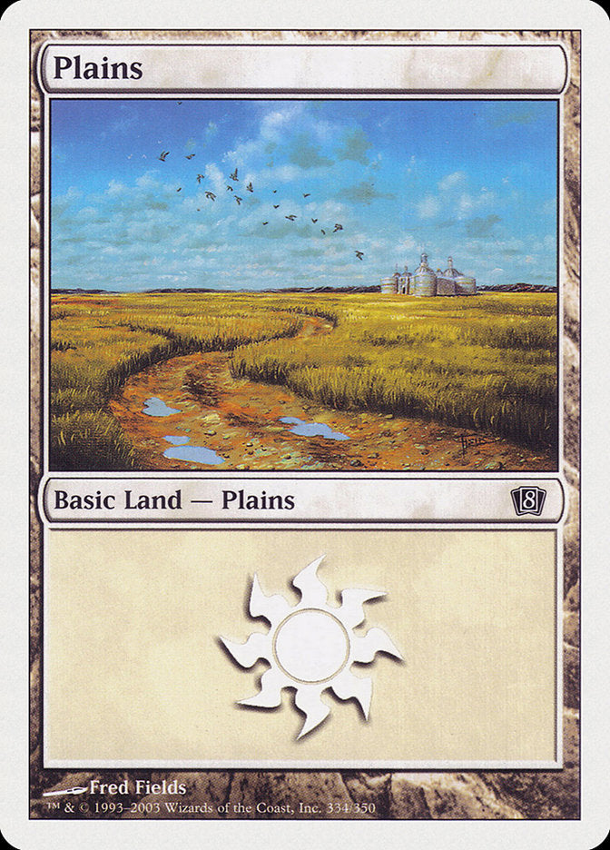 Plains (334) [Eighth Edition] | Card Merchant Takapuna